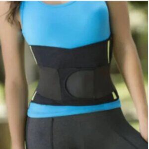Posture Correcting Latex Cincher w/ Double Velcro Compression| Black w/ Yellow